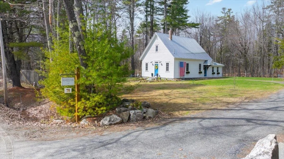 An 1861 Schoolhouse in Manchester, ME - $419,900
