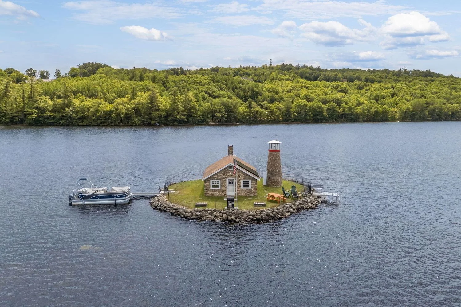 A Private Island in Canton, ME - $550,000
