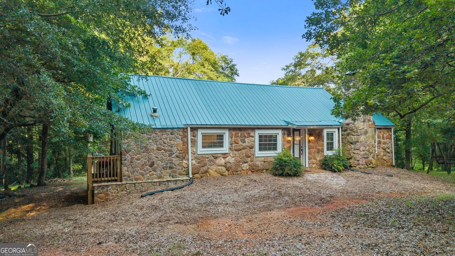 Stone Home on Over 15 Acres in Danielsville, GA - $525,000