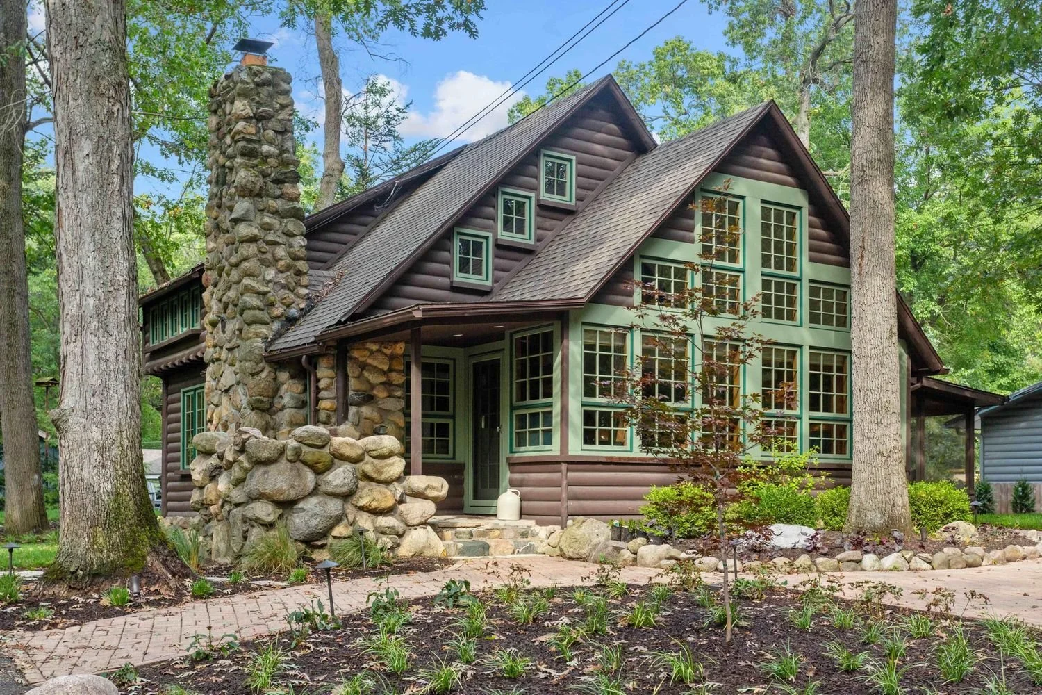 A 1938 Log Home in Michigan City, IN - $995,000