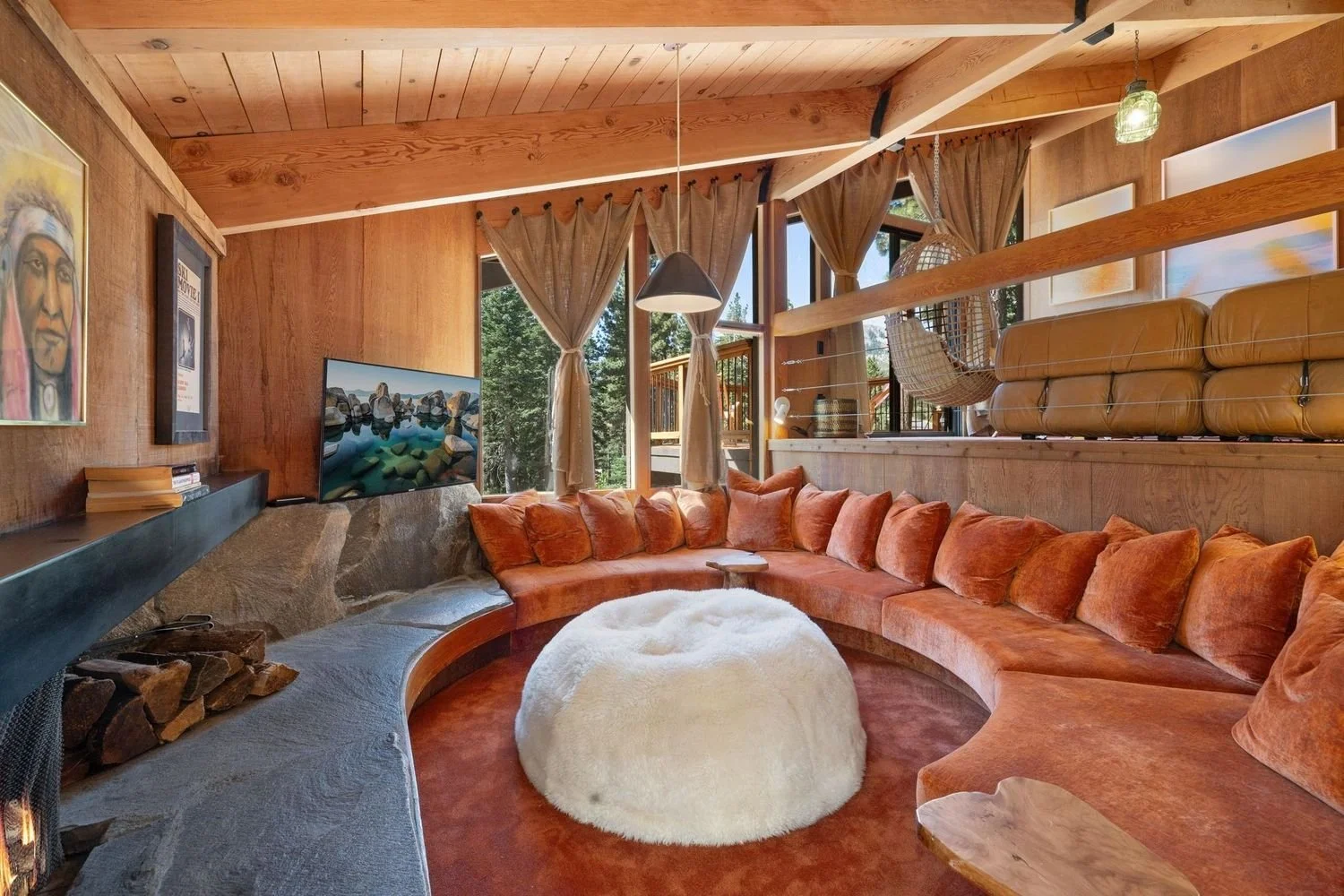 1970s Alpine-Lounge Aesthetic in Tahoe City, CA - $1,150,000