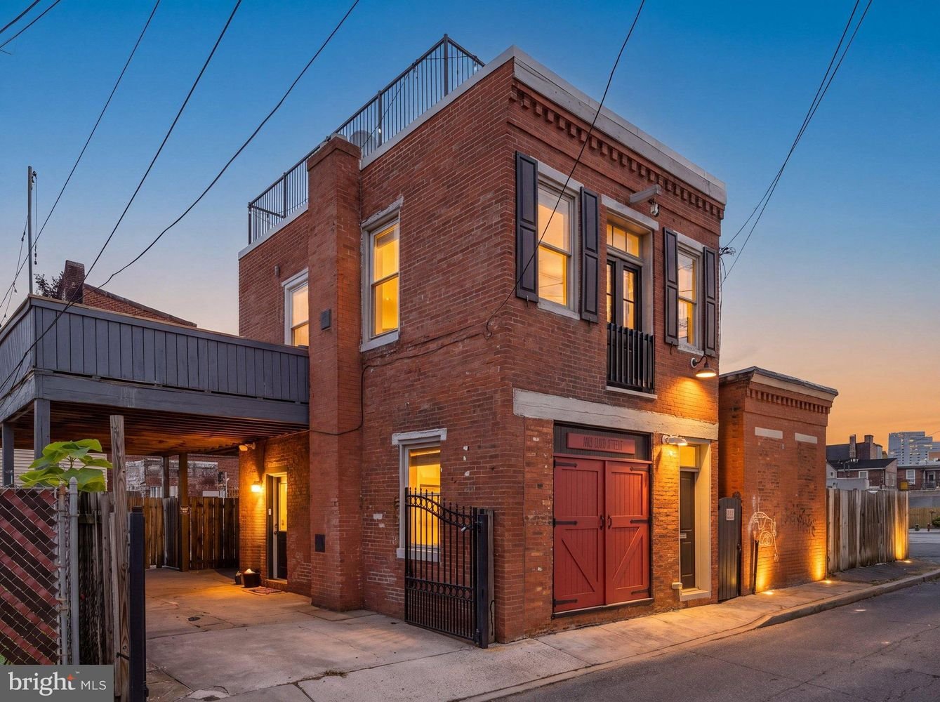 Converted Carriage House with 3 Rooftop Decks - $400,000