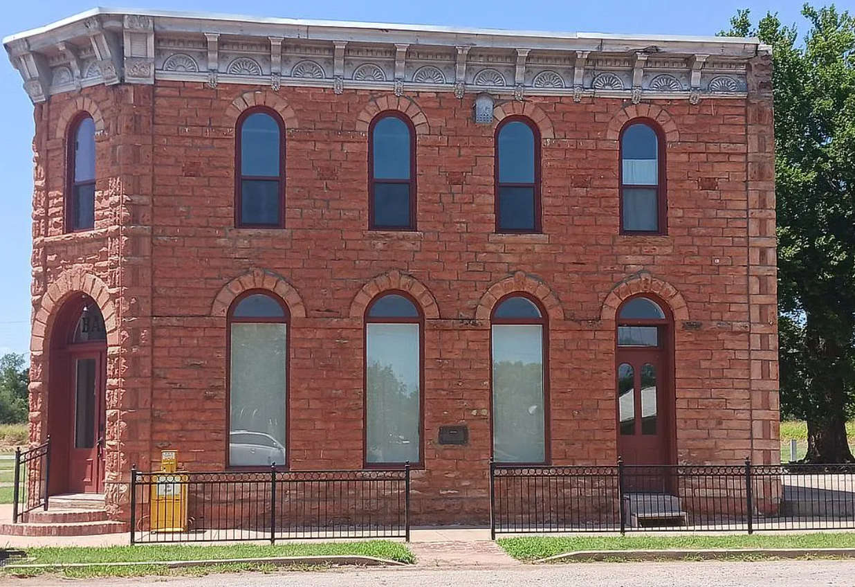A Former Bank in Mulhall, OK - $175,000