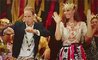 Not sure what this has to do with anything except I love this gif and how much fun Wills and Kate are having here. Also a great example that you should always be prepared for all sorts of events on vacation. ;-)