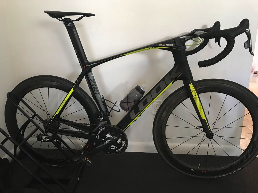 Look 795 Aero Light with Sram E-Tap , Q ring, 3T full carbon handlebar, Cosmic Wheels (not shown in picture) $6000