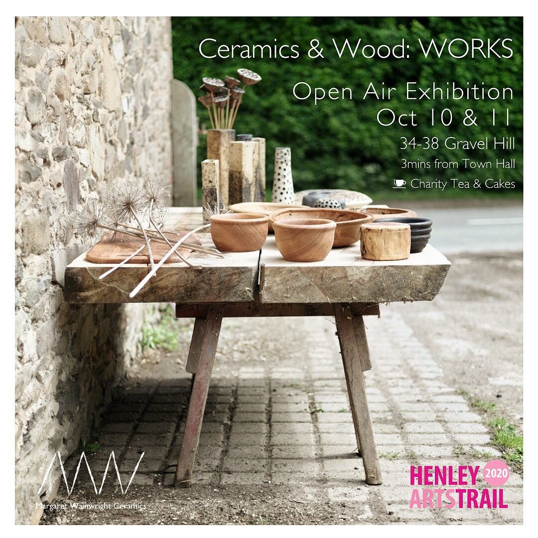 Don't miss this wonderful FREE Open Air Exhibition on the 10th and 11th October, 10am-4pm as part of the Autumn Henley Arts Trail 🍂🍁😁 ⁣
⁣
Outside 34-38 Gravel Hill⁣
Henley-on-Thames⁣
RG9 2EE⁣
⁣
3mins walk from Henley Town Hall ⁣
⁣
Ceramics &amp; W