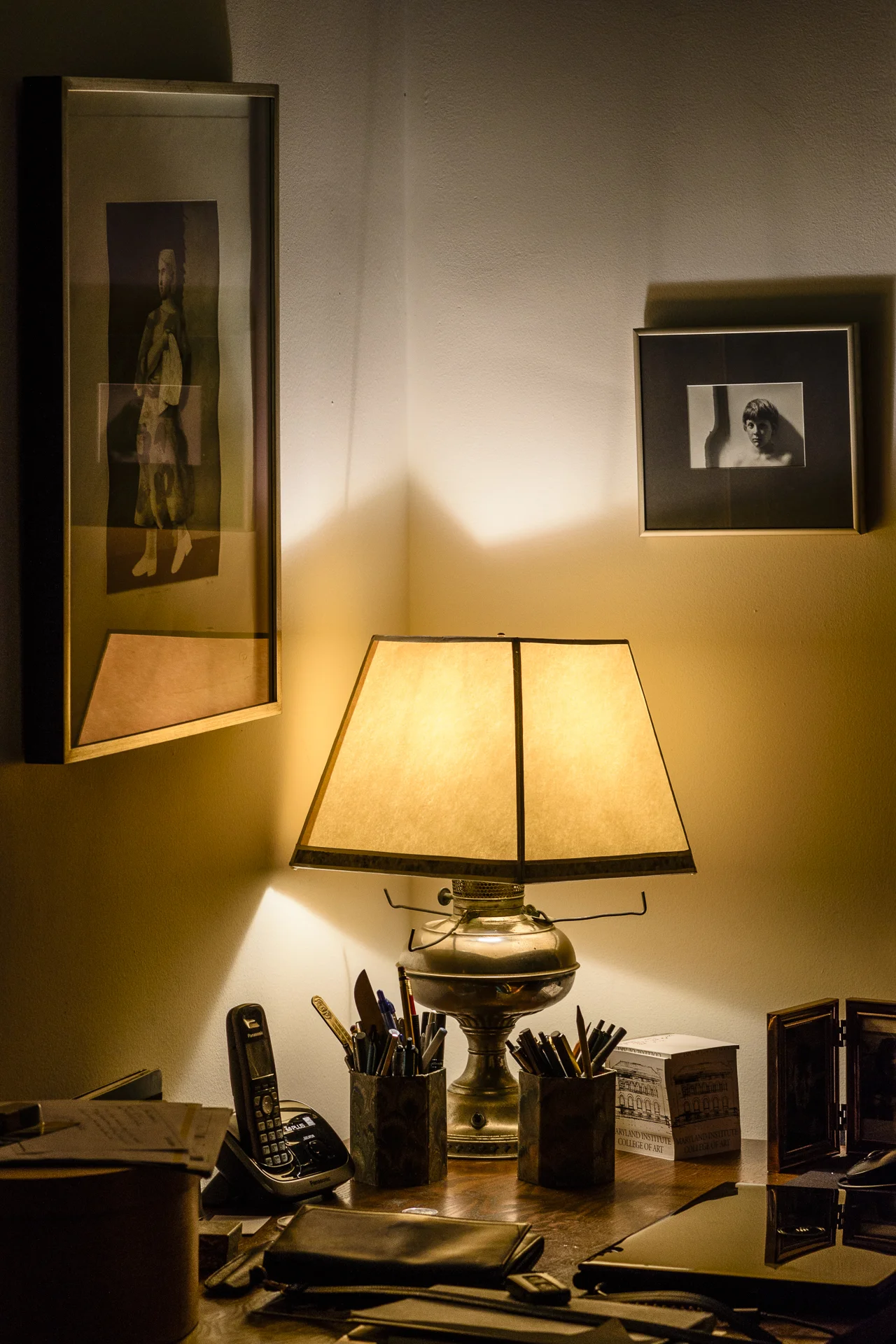 Lamp Light Below Picture of Lost Son, Baltimore, Maryland, 2016