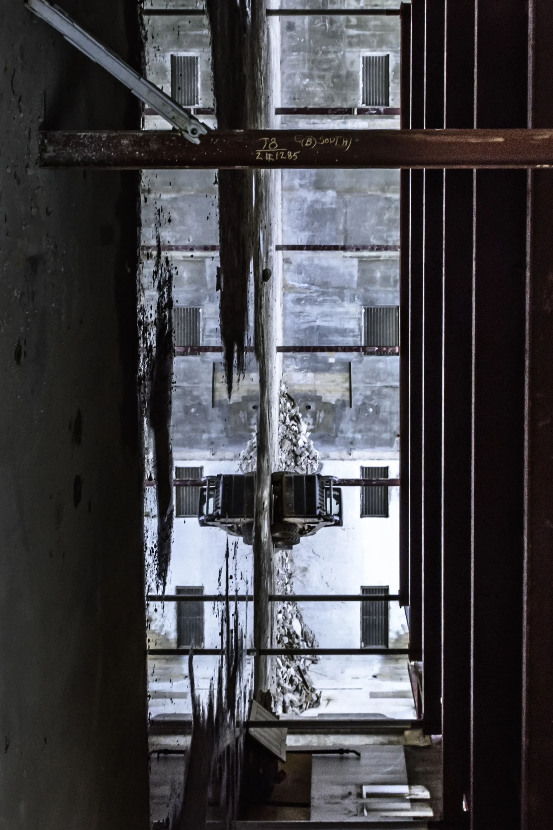 Construction Site/Rugged Cross, Manayunk, PA, 2017 (final image)