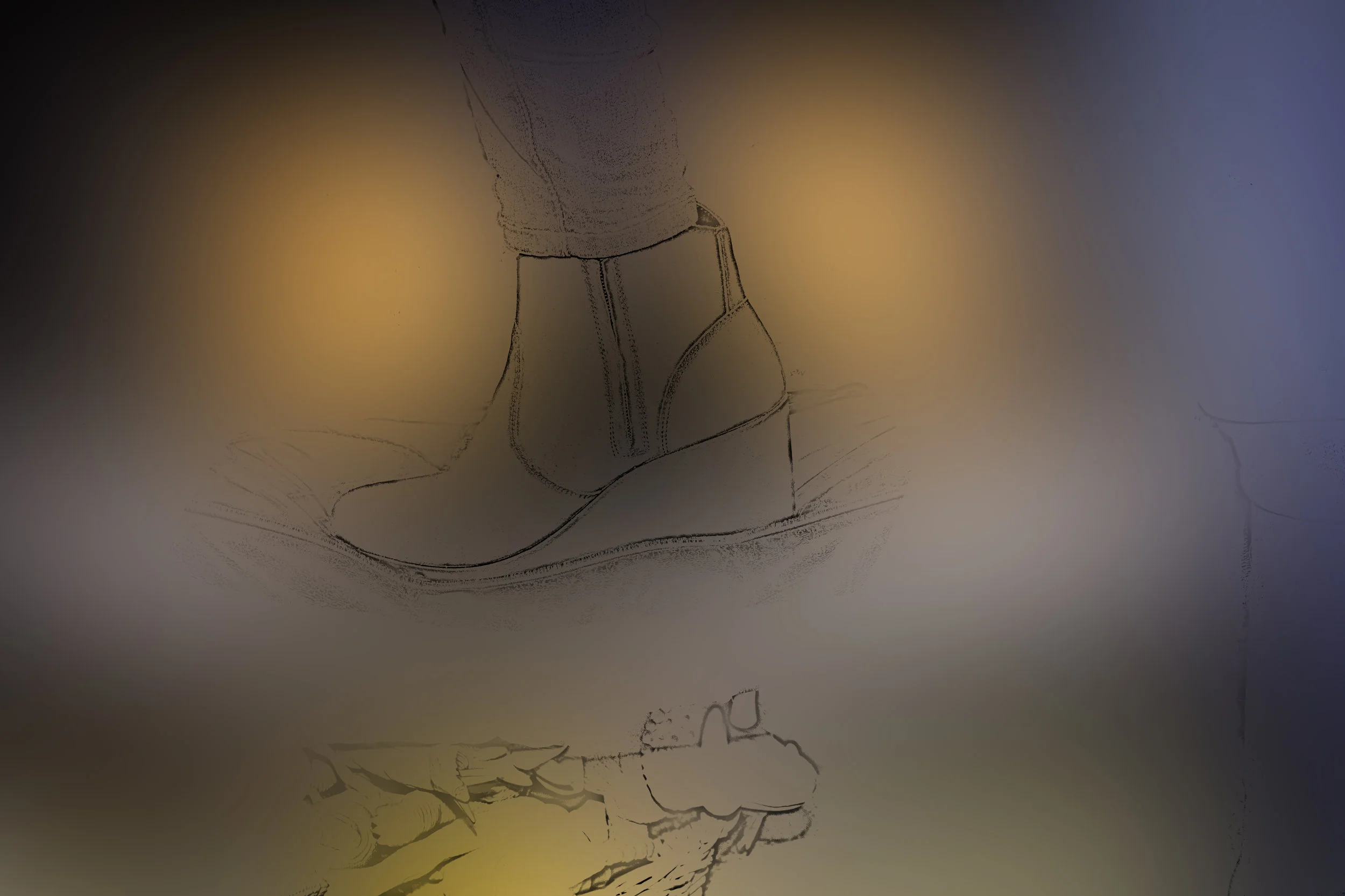 Elise's Boot, Rose Valley, PA, 2017 (colors, lines & forms)
