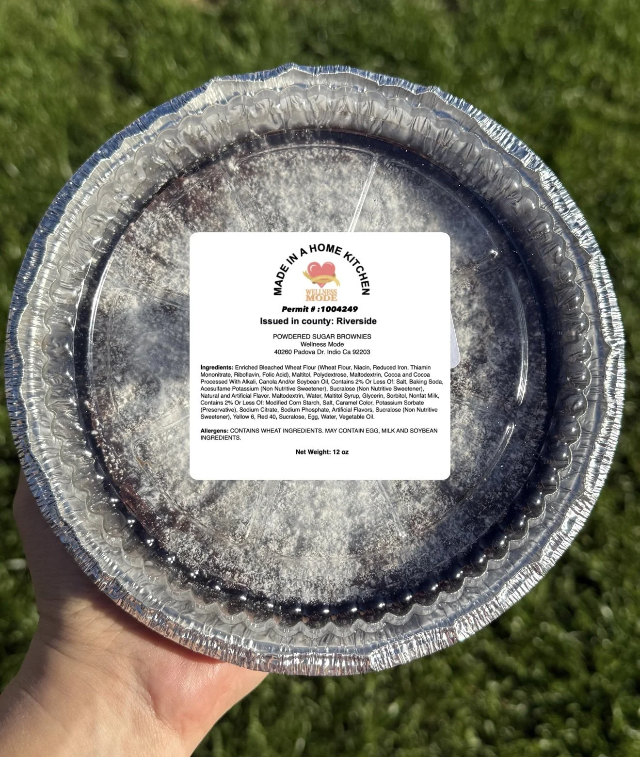 Powdered Sugar Brownies