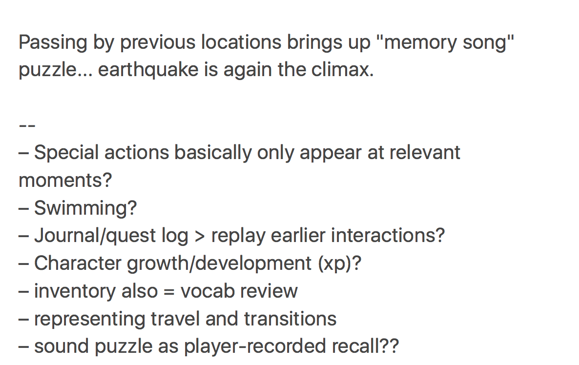 Design Notes: Potential Gameplay Mechanics & Next Steps