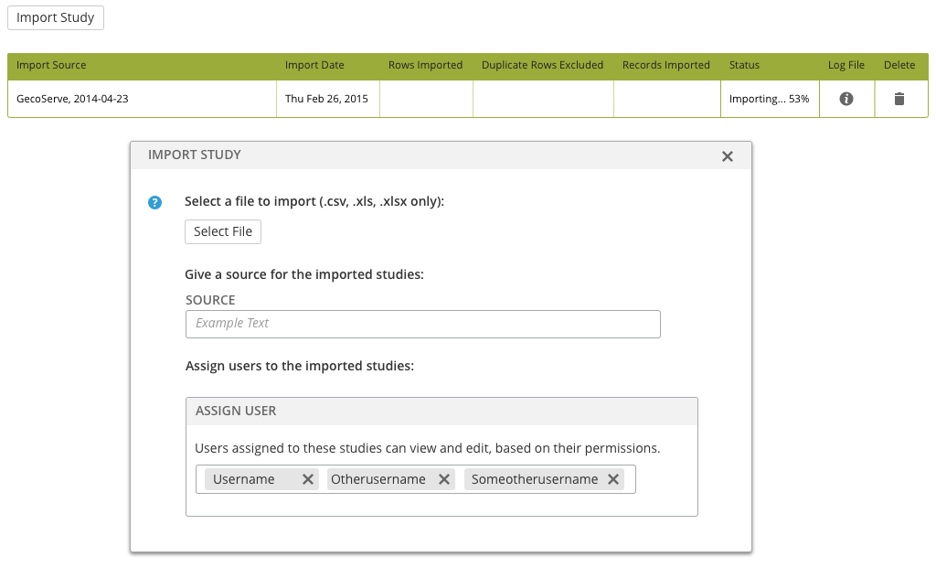 UI Mockup: Import Redesign