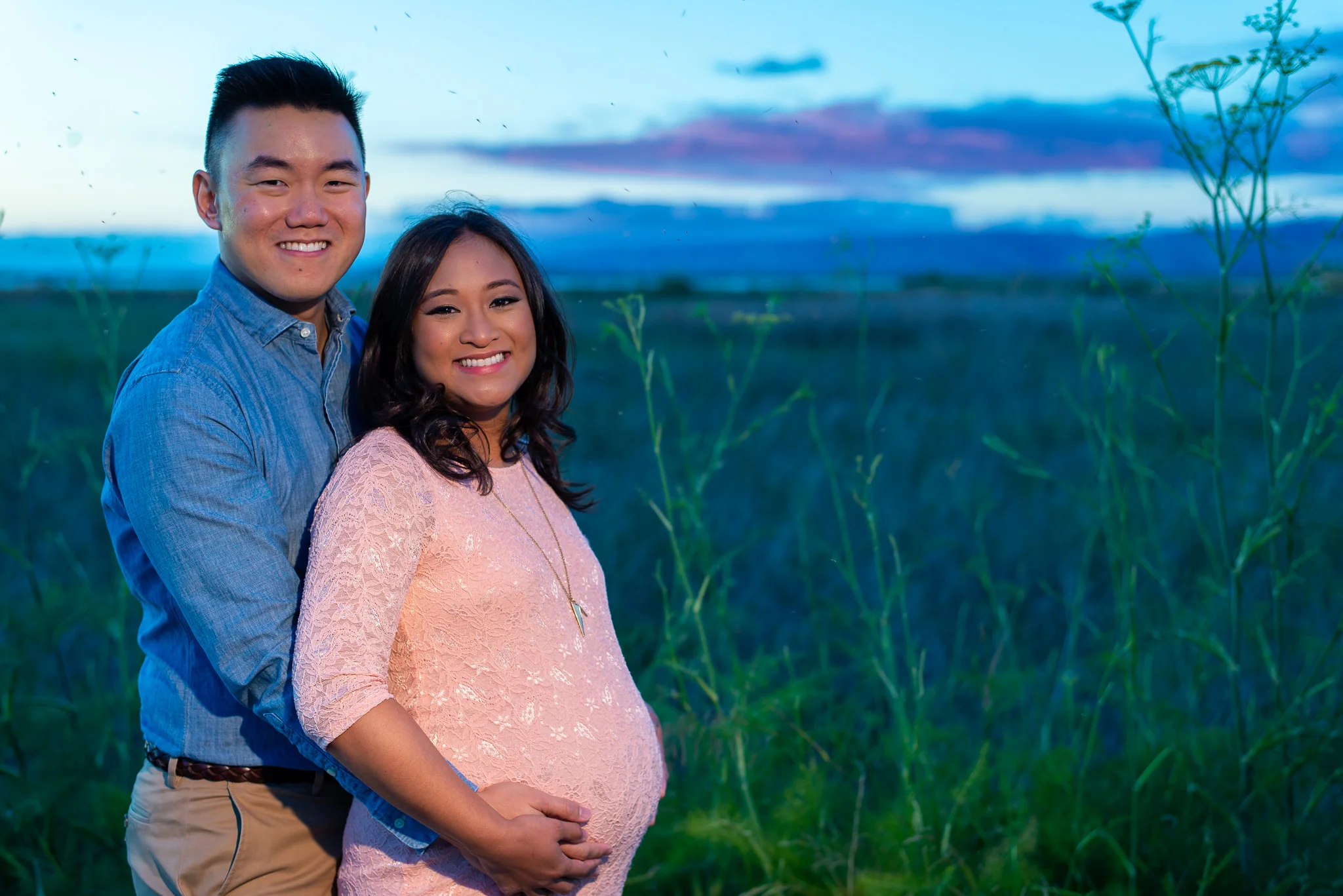 Evening Sunset Maternity Photo Shoot-15.jpg