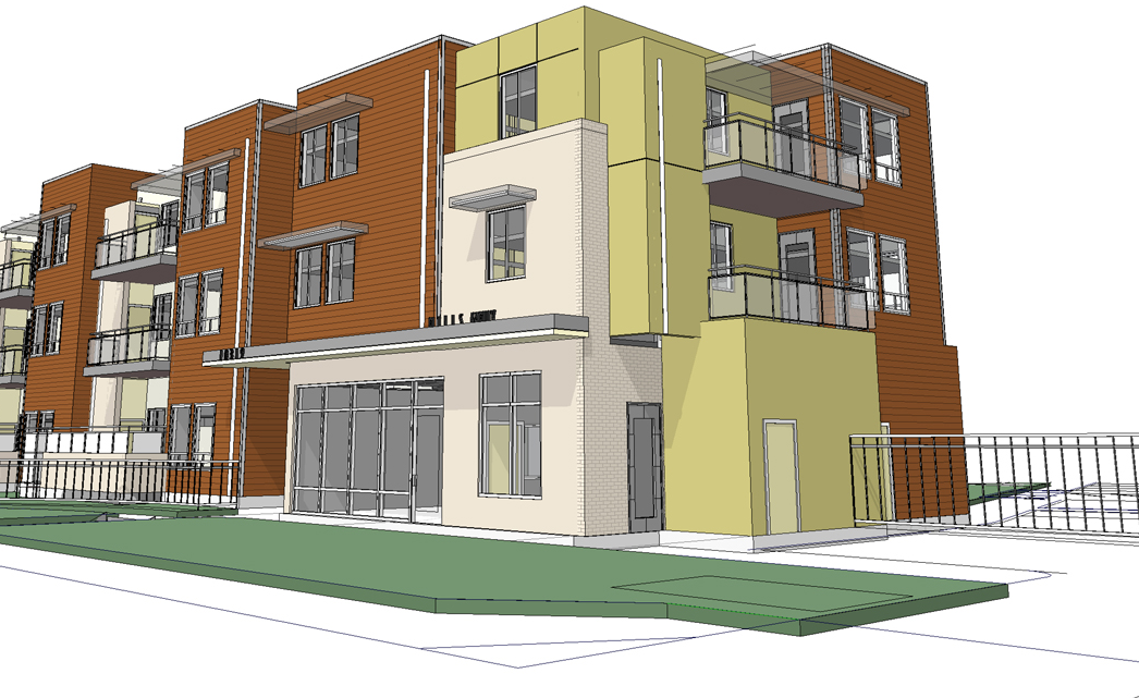 Model rendering of Vista Del Cielo Family Housing development