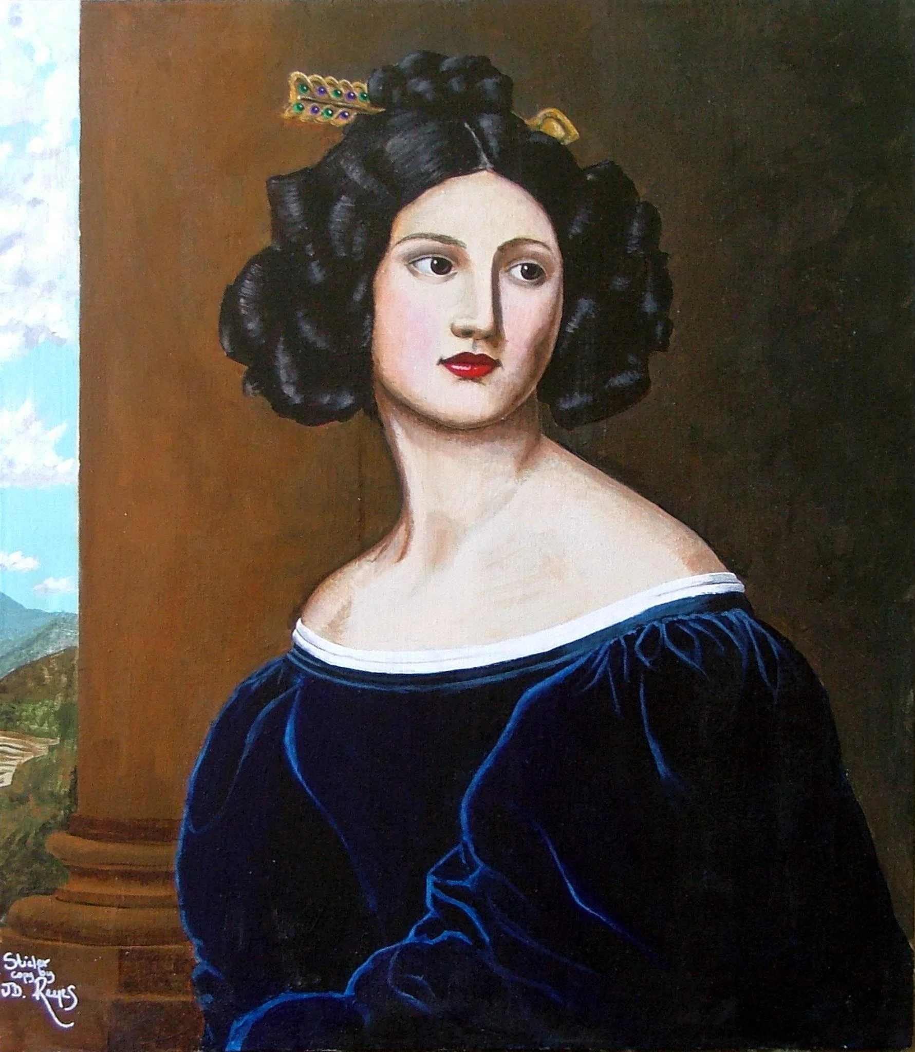 Study on a portrait of Karl Stieler