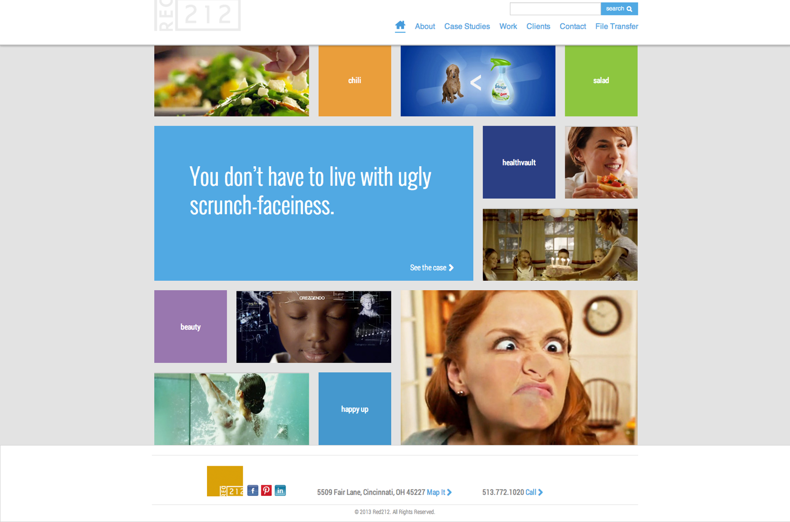 Red212.com homepage