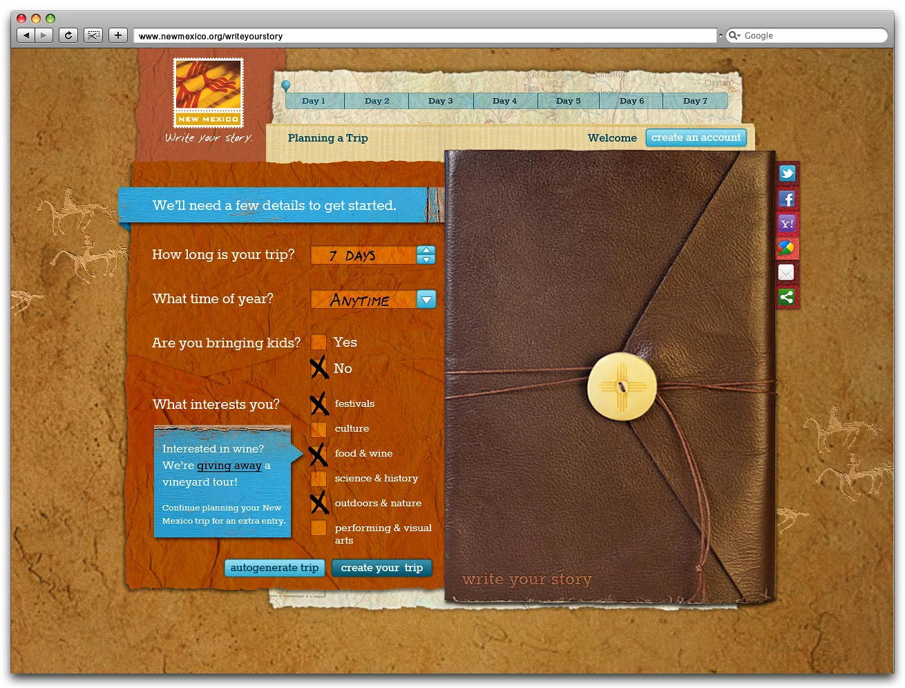 Write Your Story Homepage