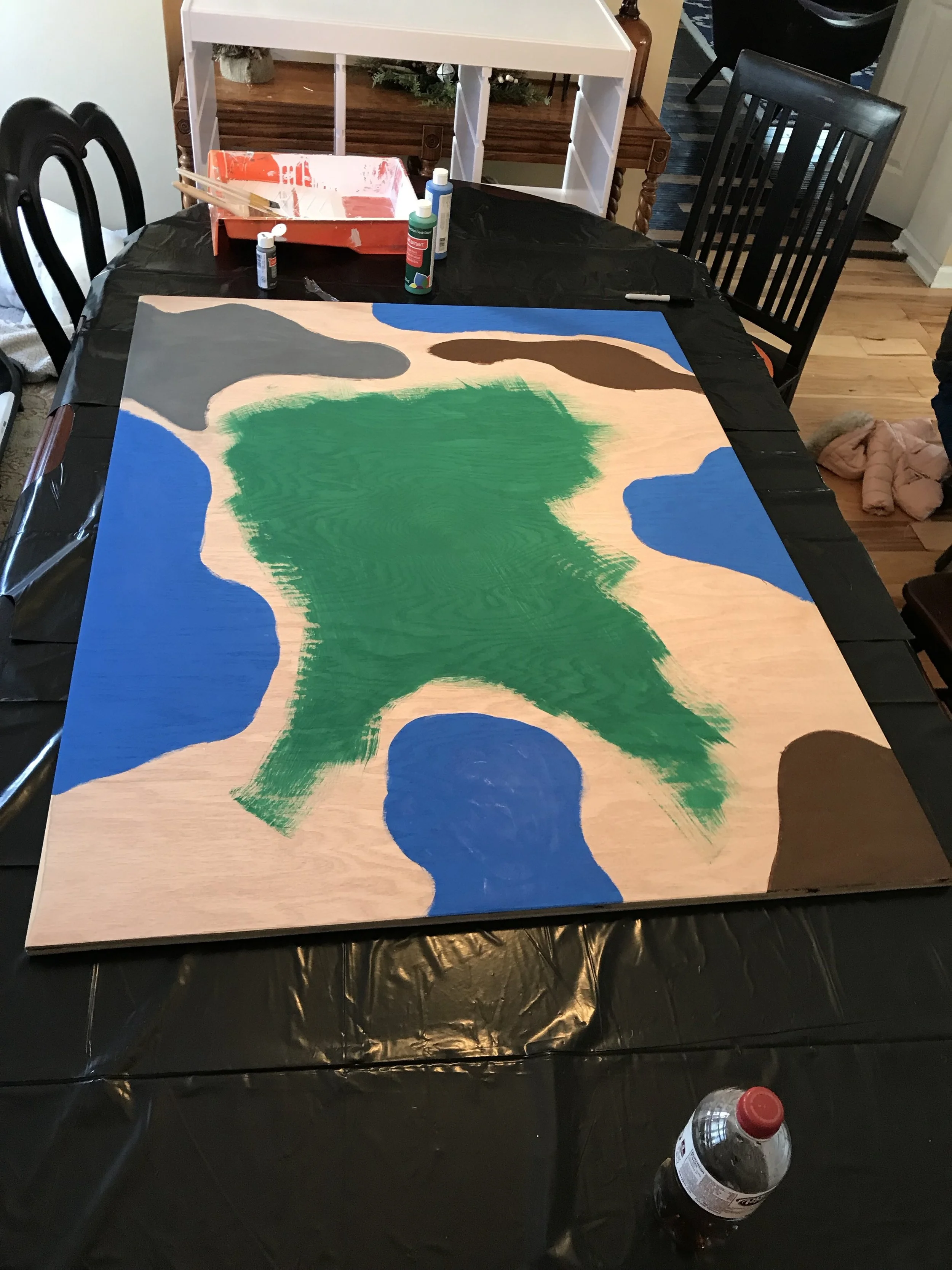 melissa and doug train table used