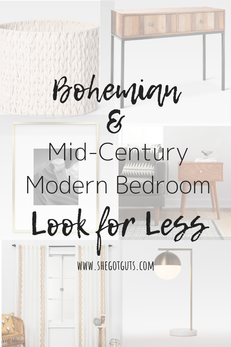 bohemian and midcentury modern bedroom - look for less - she got guts.png