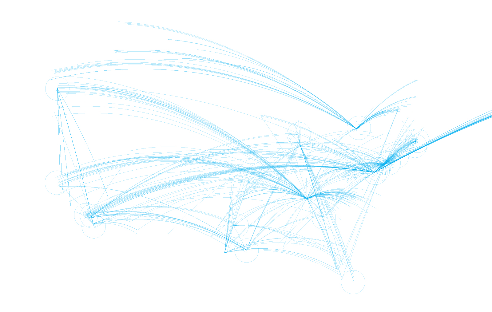 The mapped data was used abstractly as a design element on the final cover, as well as throughout the annual report and microsite.