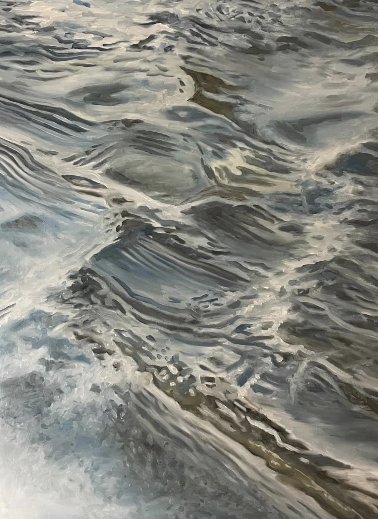 Mesmerizing Waves | 2025 | Oil on Panel | 18" x 24"