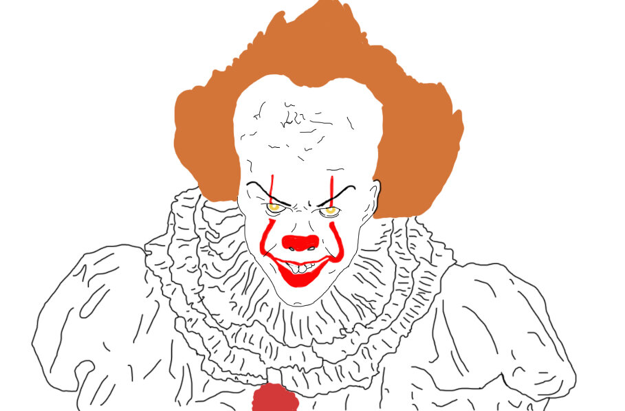 How to Draw PENNYWISE THE CLOWN (IT [1990] TV Mini-Series) Drawing