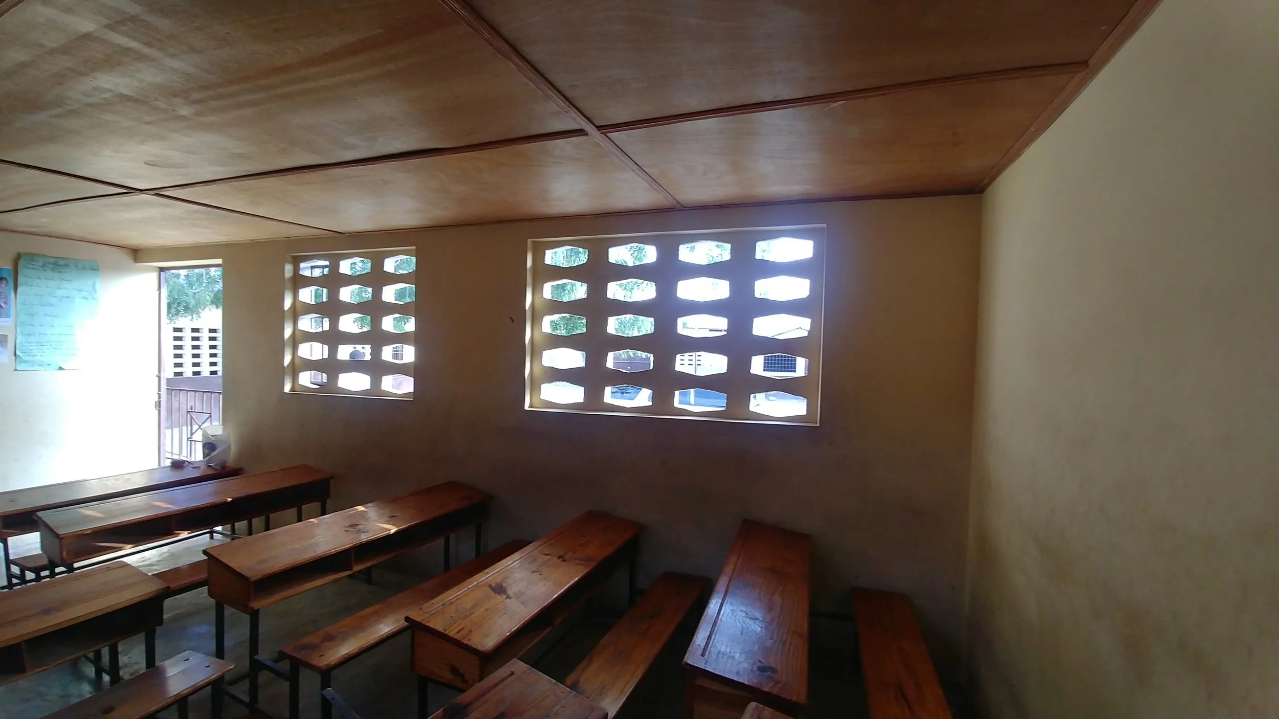 The classroom when we arrived.