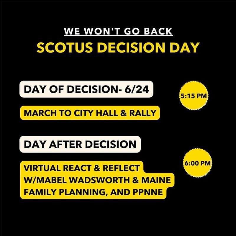 Today is a devastating day in American history with the Supreme Court's decision to overturn Roe v Wade. Never before has this Court rolled back a right the American people have relied on for half a century.

Reproductive rights are LGBTQ+ rights. Th