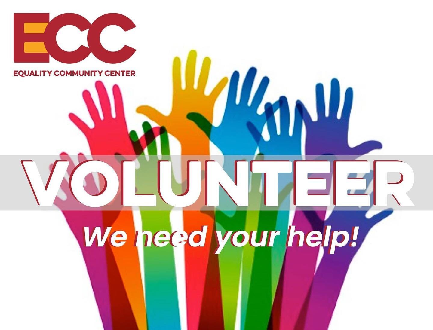 Now that our doors are open, we need a great team of volunteers to help with a whole lot of things at the ECC!

From greeting visitors to the Center, staffing the Center during events, planning programming and fundraising events, writing grants, desi