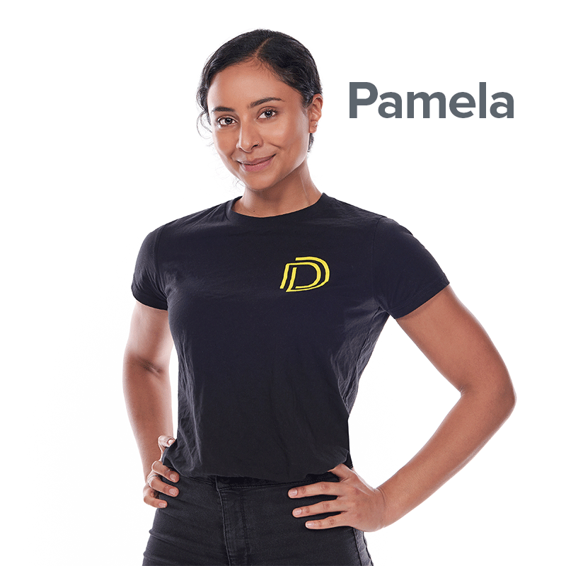 Pamela   Having danced all over the world, Pamela is an advocate for moving your body every day. She believes that sweat is magic and you will undoubtedly feel captivated by her classes as she invites you to slow down and reconnect with your body and mind on the mat.  Inspired by others and their stories, Pamela’s classes encourage you to experience the new, challenge yourself and find out a little more about yourself. Her message is simple, the world needs fiercely loving and it starts with us. We haven't got time for negative self-talk. So if you want a class that celebrates the joy and love of movement, Pamela is the instructor for you.  Follow Pamela on Instagram:  @pamelasidhu