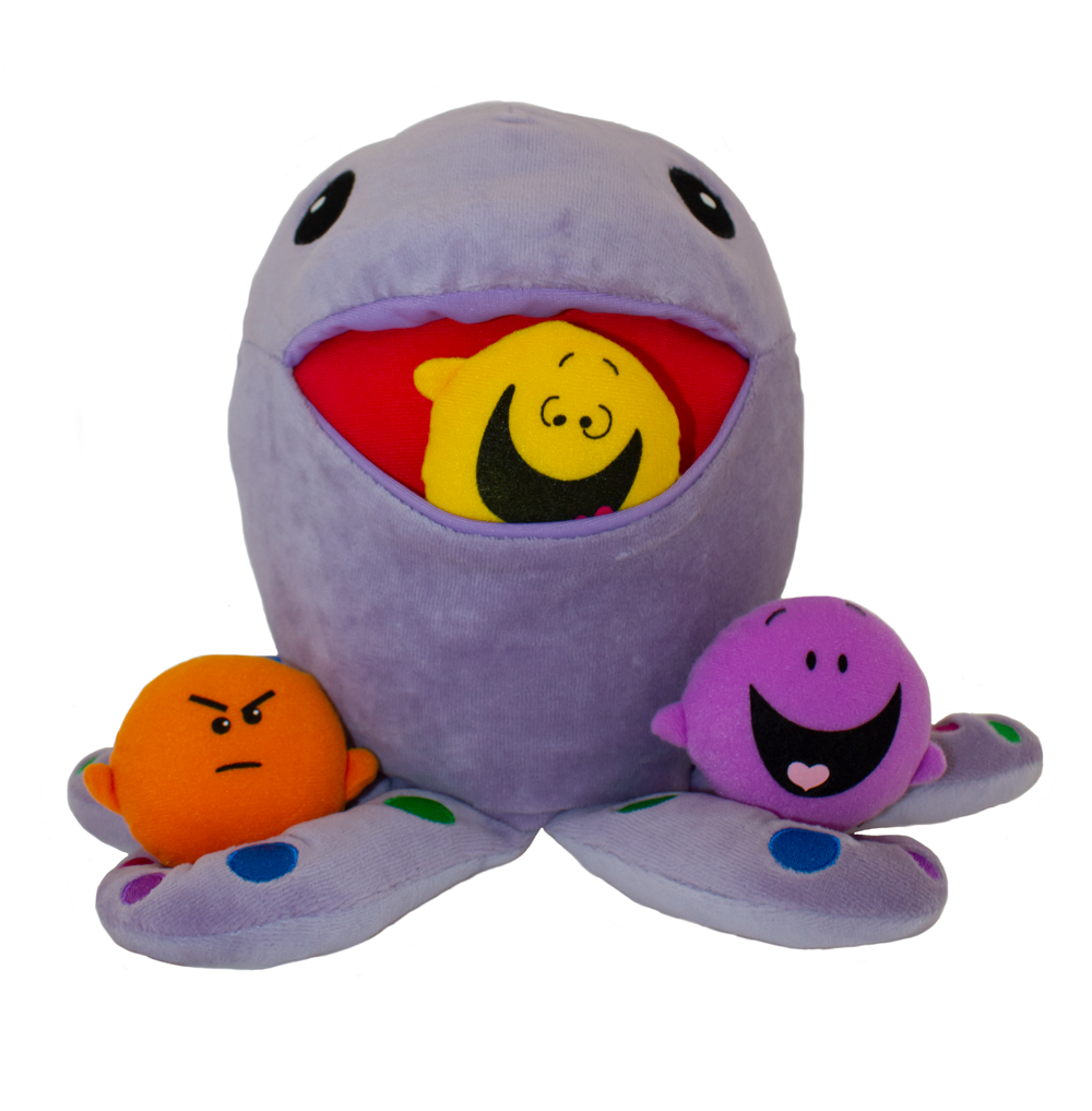 Huggtopus Kimochis plush toy and feelings pillows australia