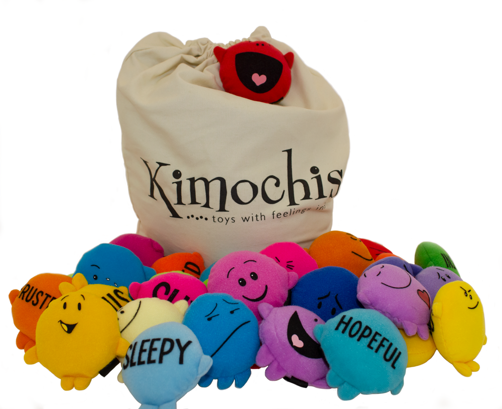 Kimochis Calico Bag full of feelings pillows australia