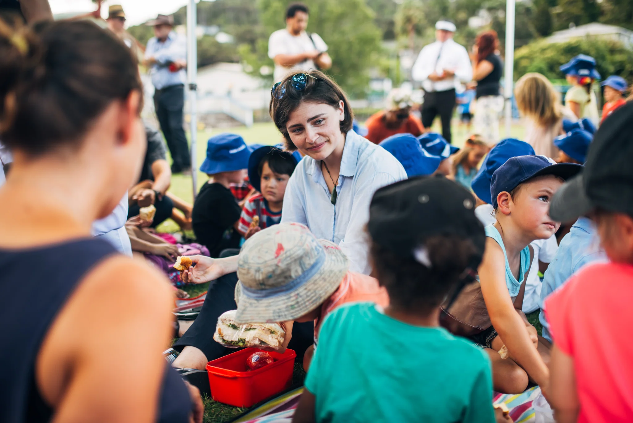 Everyone was really welcoming, even with the sea of journalists that followed us.