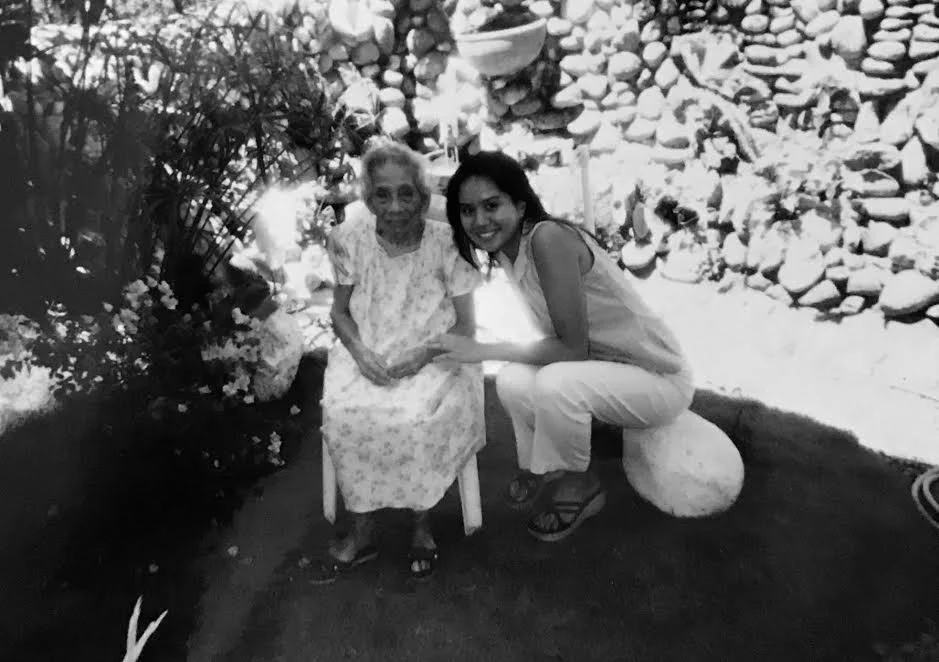 Me with Lola Uping, October 2001. Negros Occidental, Philippines