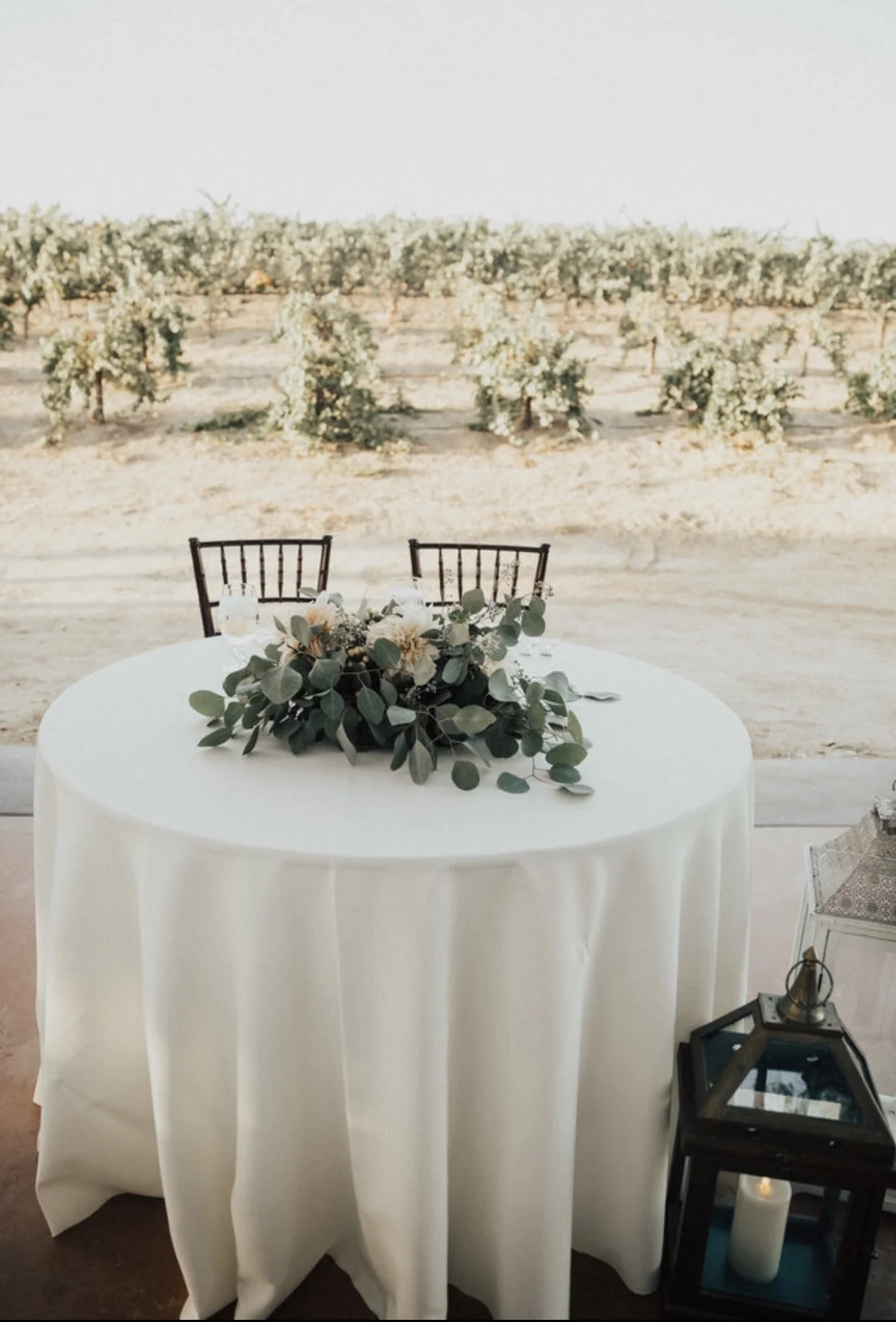 Bride & Groom Sweetheart Table