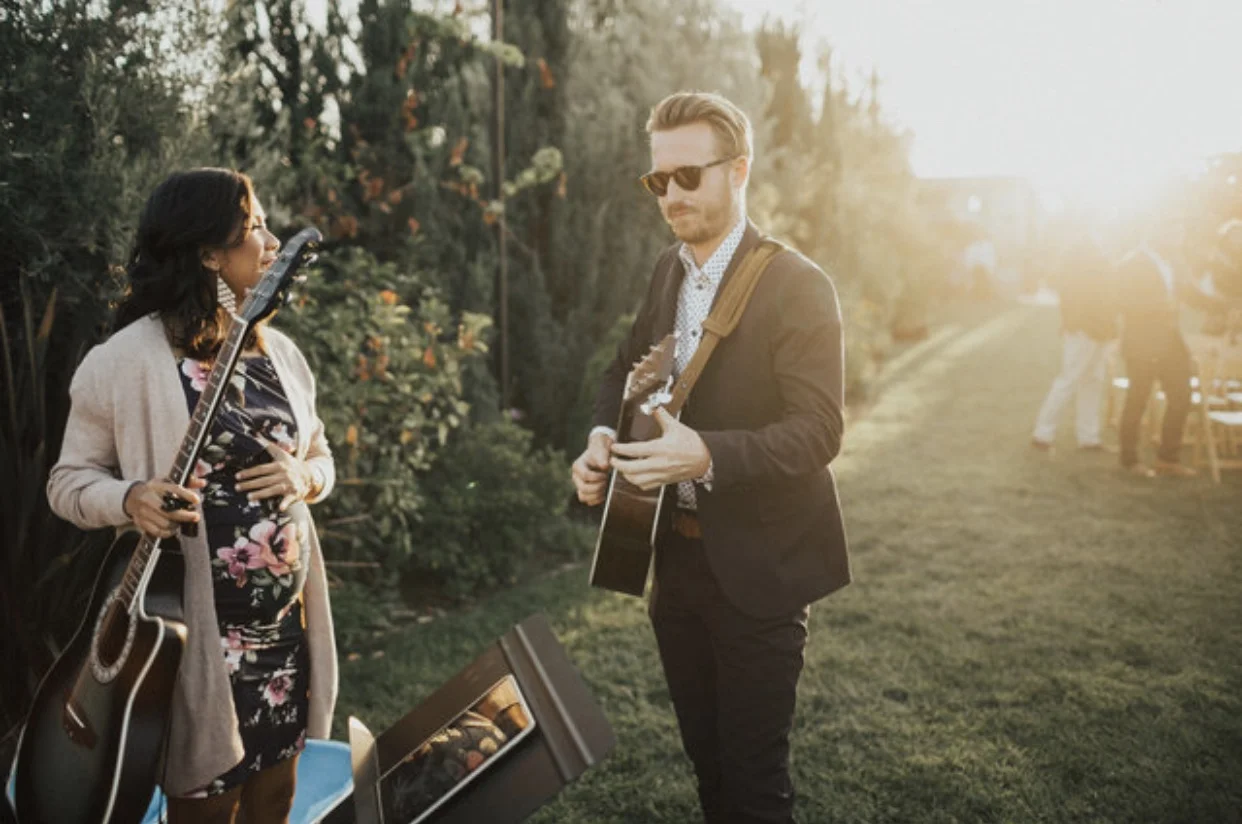Trevor opened the ceremony in worship. It was important for me to acknowledge that God had put this all together, so I chose songs that declared His character. I asked Trev to sing "Indescribable" and "Good, Good Father." My sister, Rachel, sang "Great Is Thy Faithfulness” as I walked down the aisle.