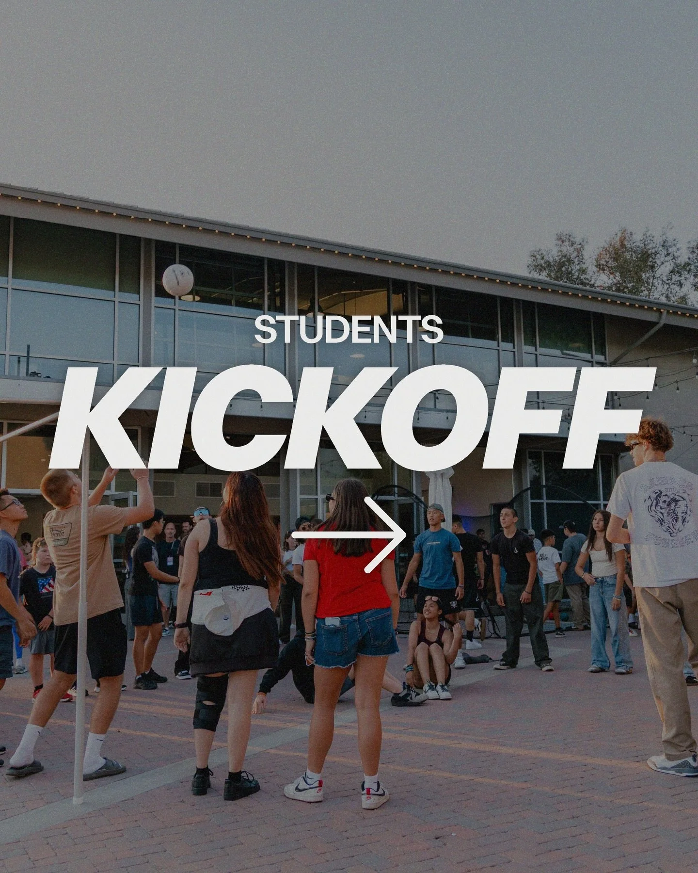 IT&rsquo;S TIME FOR KICKOFF! ⚡️

Students &mdash; join us for a fun night with friends, food, and friends plenty of activities. Plus&hellip; we hear CAMP REGISTRATION is opening at both nights 👀

J-HIGH // Sun. Feb 1st &bull; 6-8PM
HIGH SCHOOL // Th