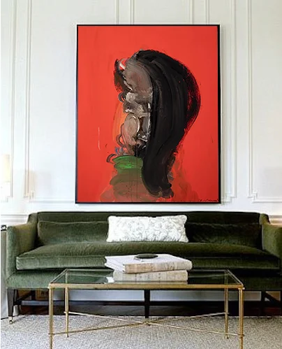 A contemporary & sophisticated choice to accentuate what you already have. Art for a room that expects no less.