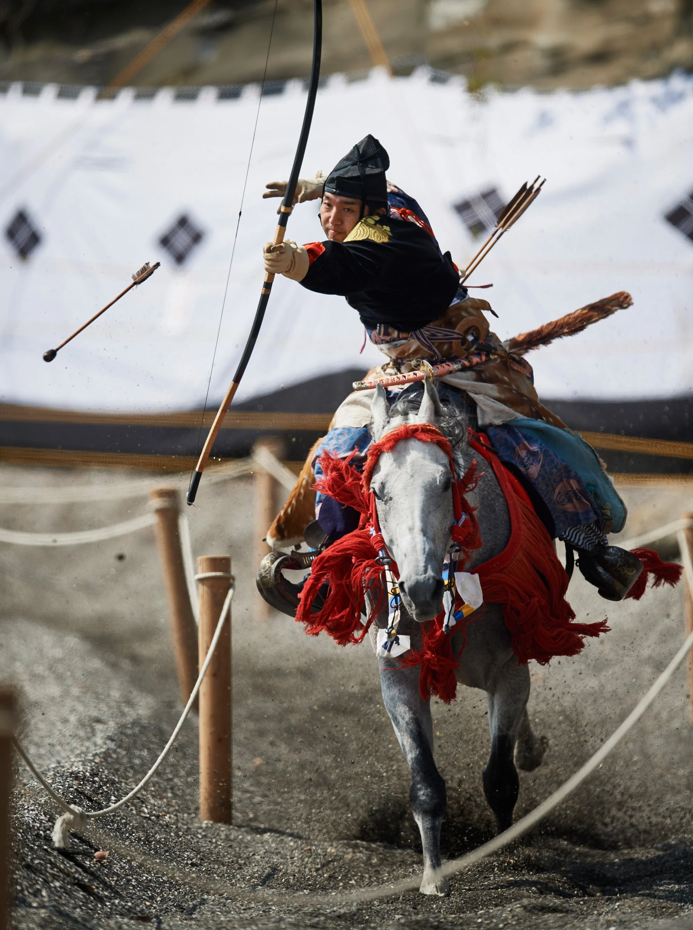 流鏑馬、三浦半島 / Yabusame (horse back archery), Miura Peninsula, Japan