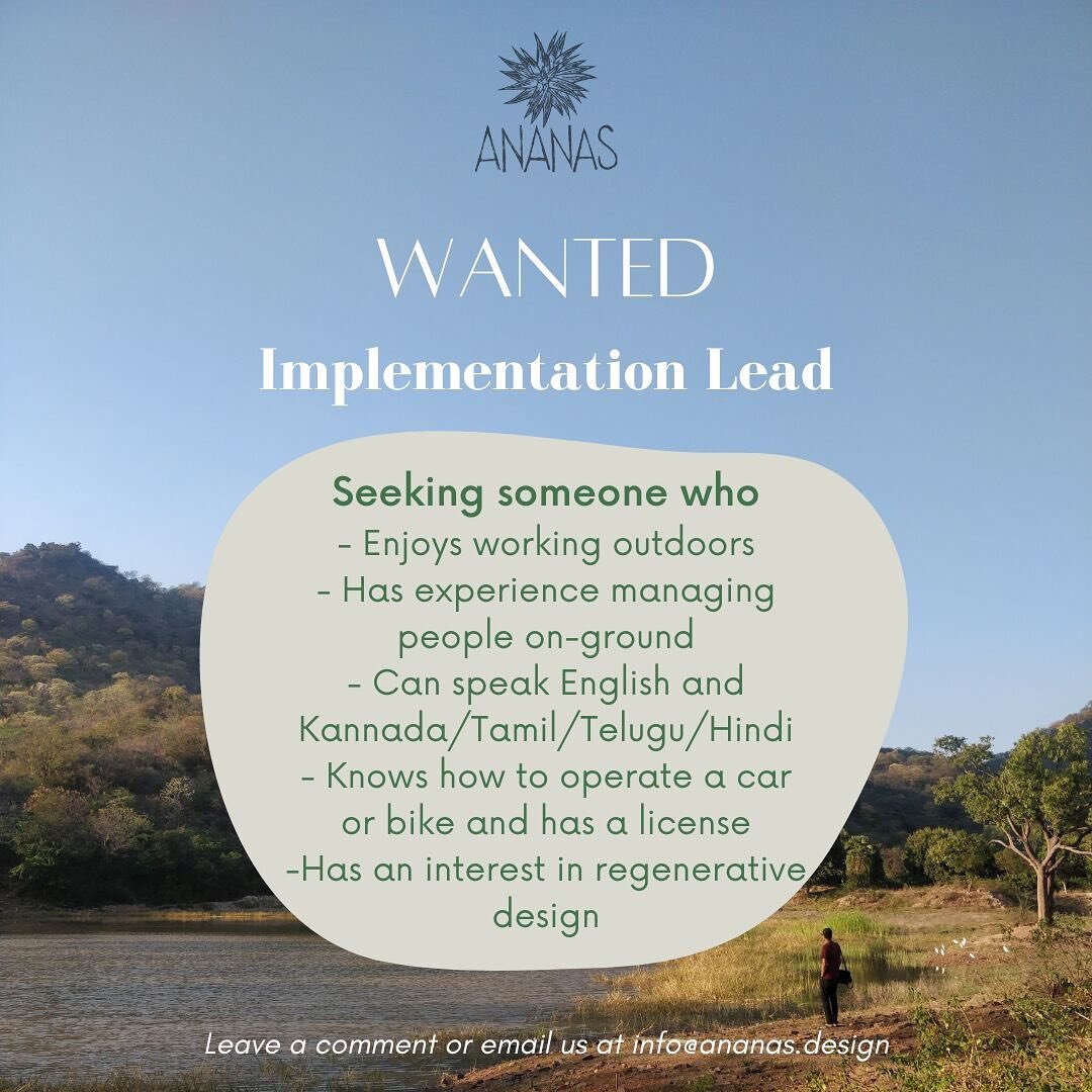 Update:
We are currently not taking any more applications for this position. Thank you for all your responses! :)

Hello 🌱
Looking for an implementation lead (Bangalore based) to join the team!
Write to us at info@ananas.design, comment below or DM 