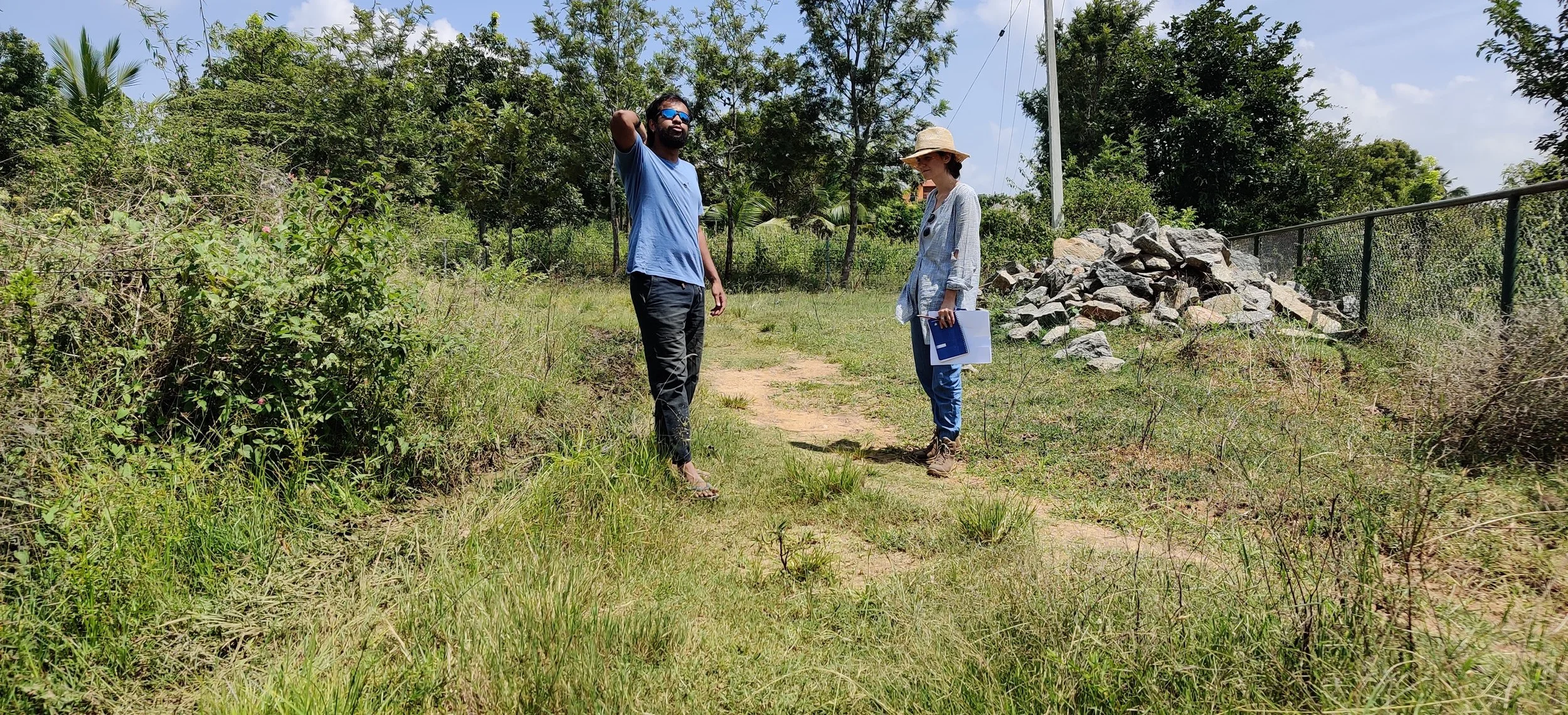 Discussing earthworks