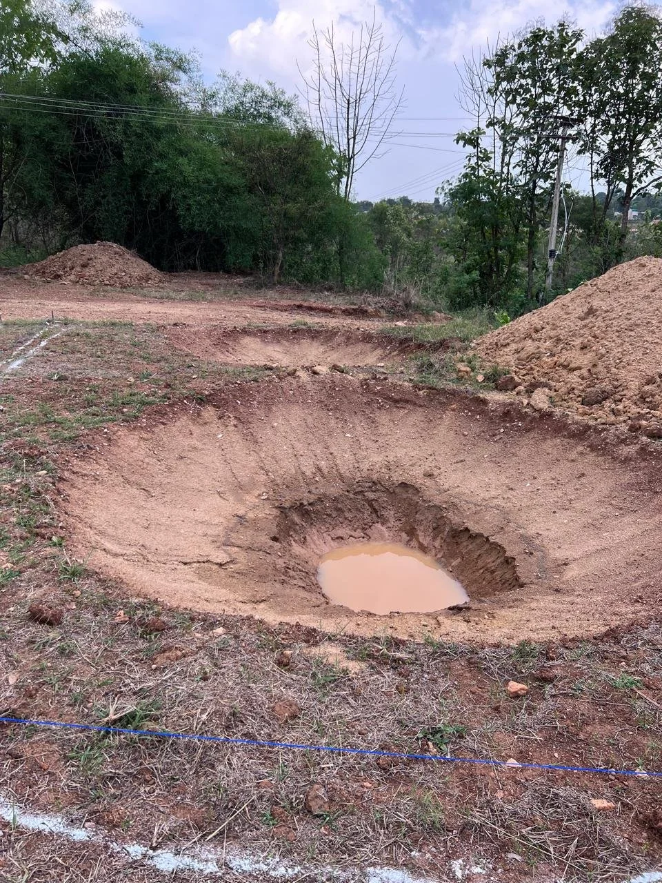 Pond at the lowest point [photo from client]