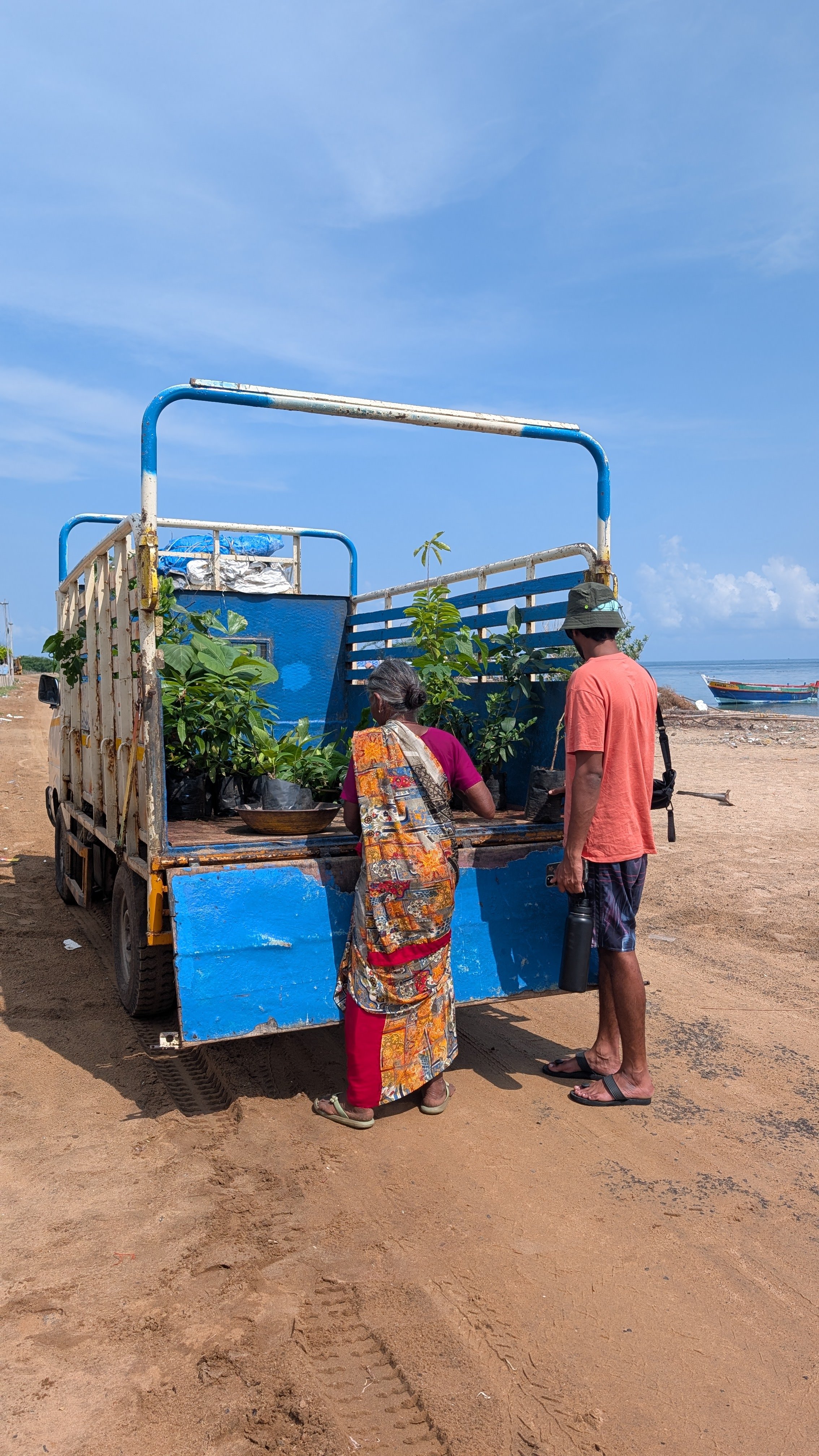 Visit 2 - Transporting saplings