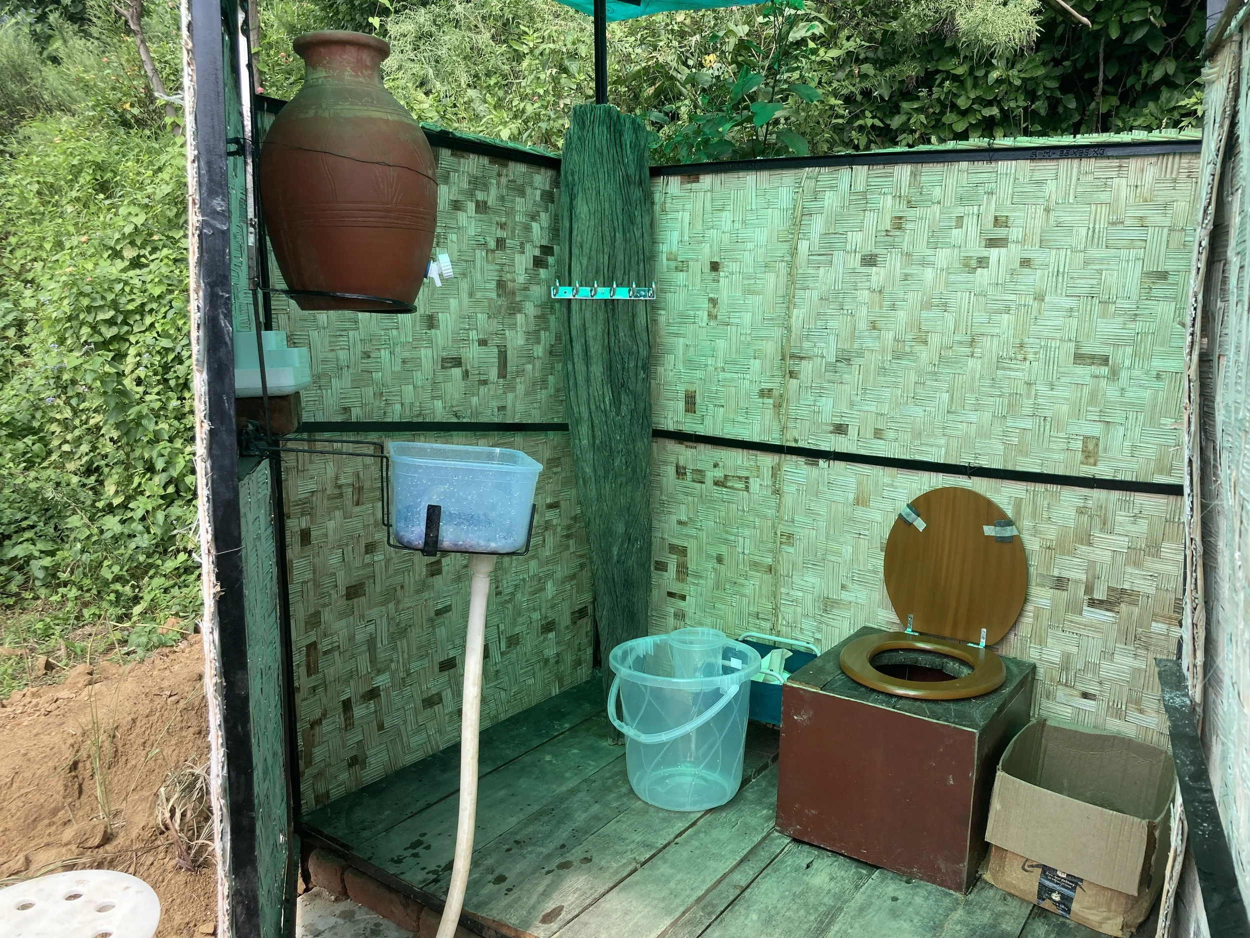 Compost toilet (design / execution by Nishanth Seth and Mandeep Singh)