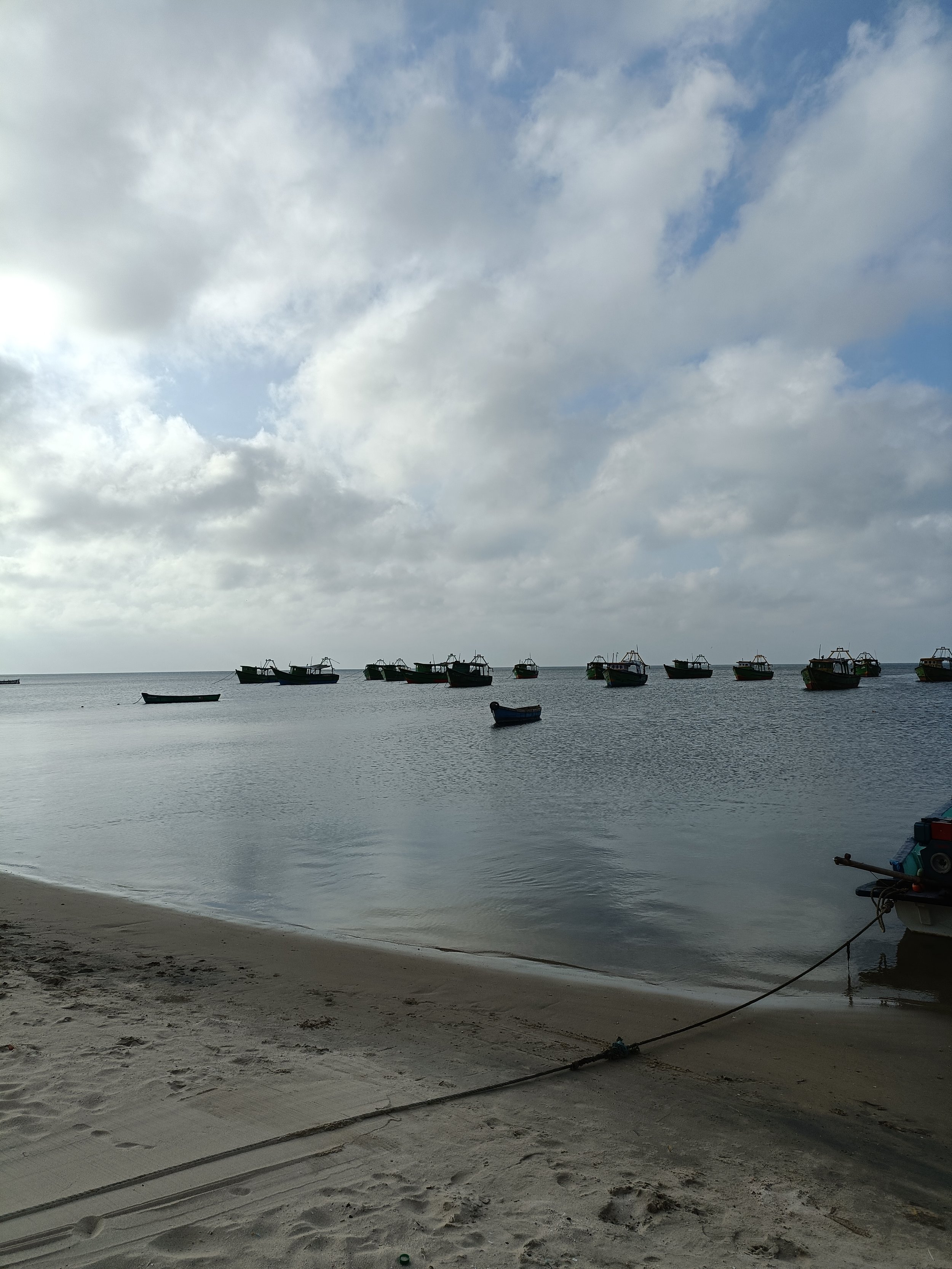View of the Bay of Bengal from site