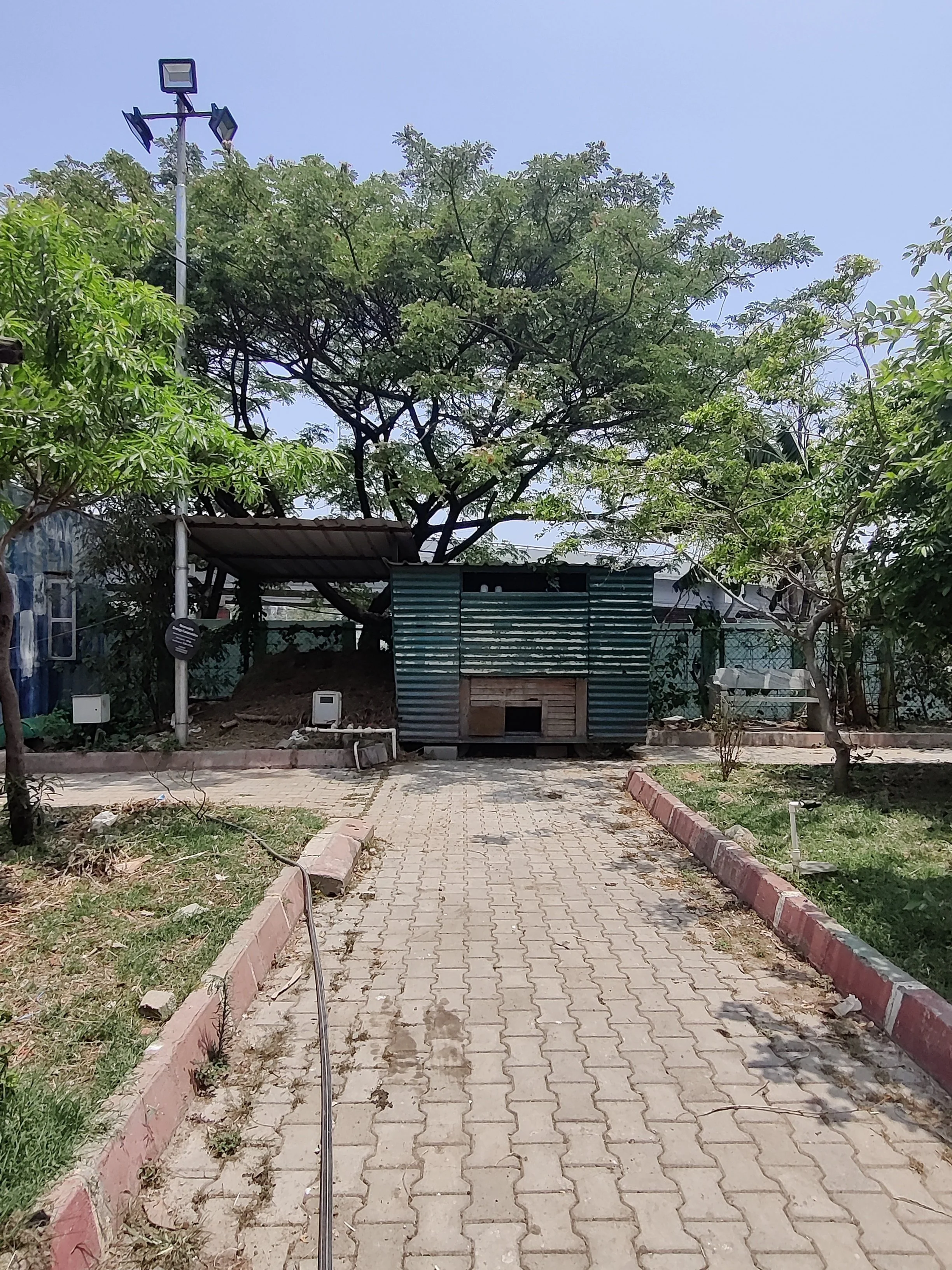 Existing pathways on site