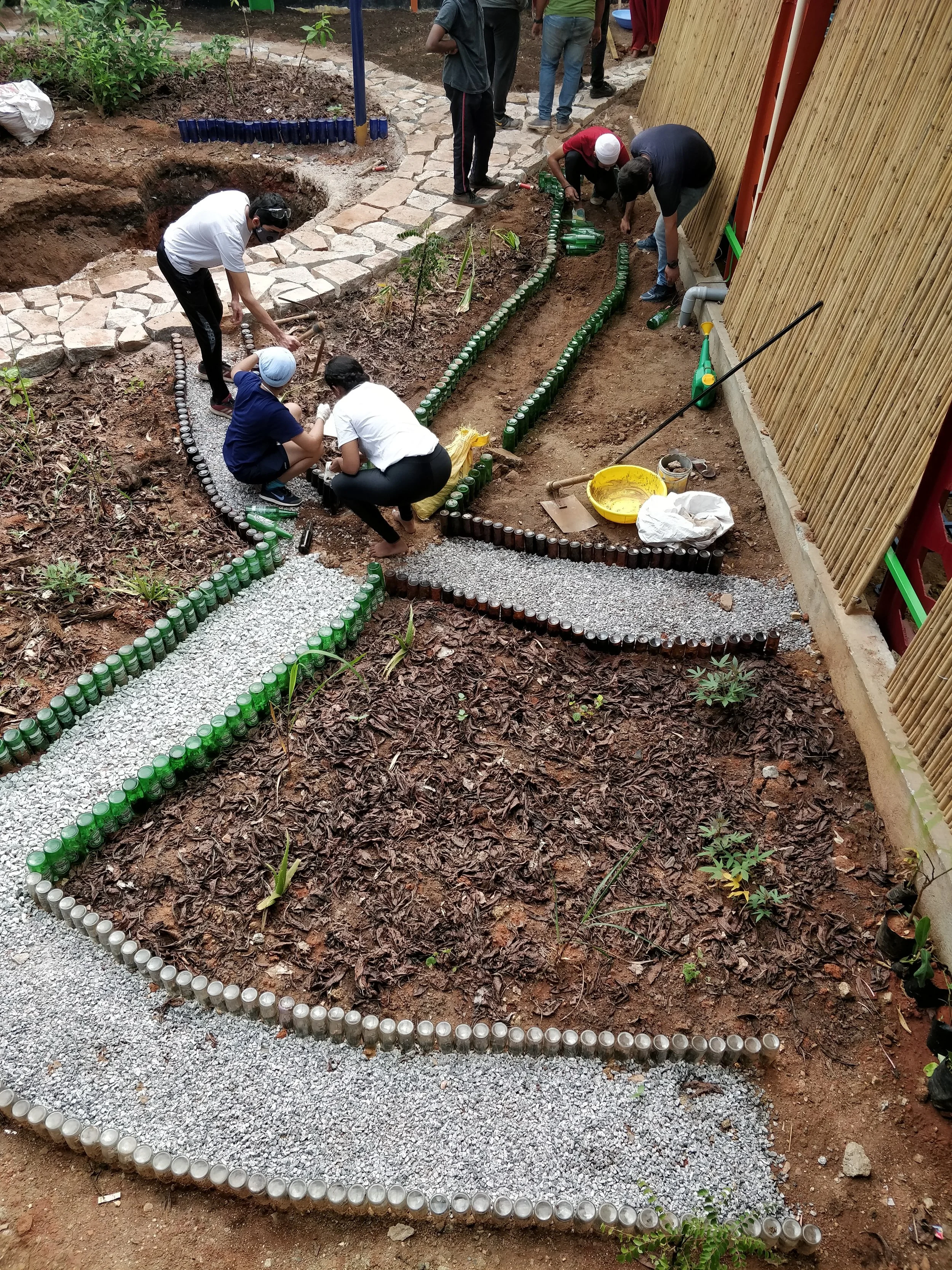 Setting up garden beds