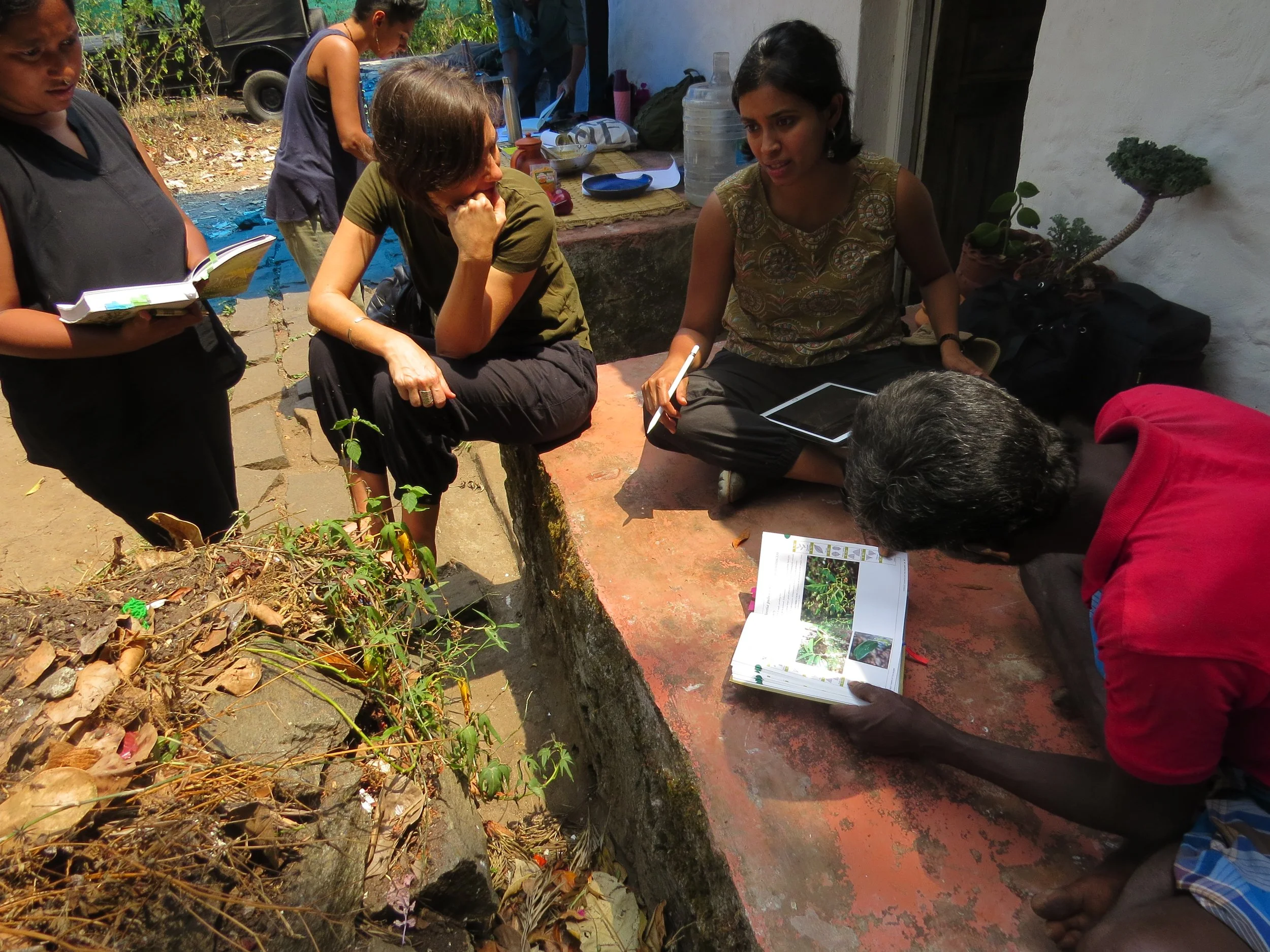 Learning about the site's native species from the community