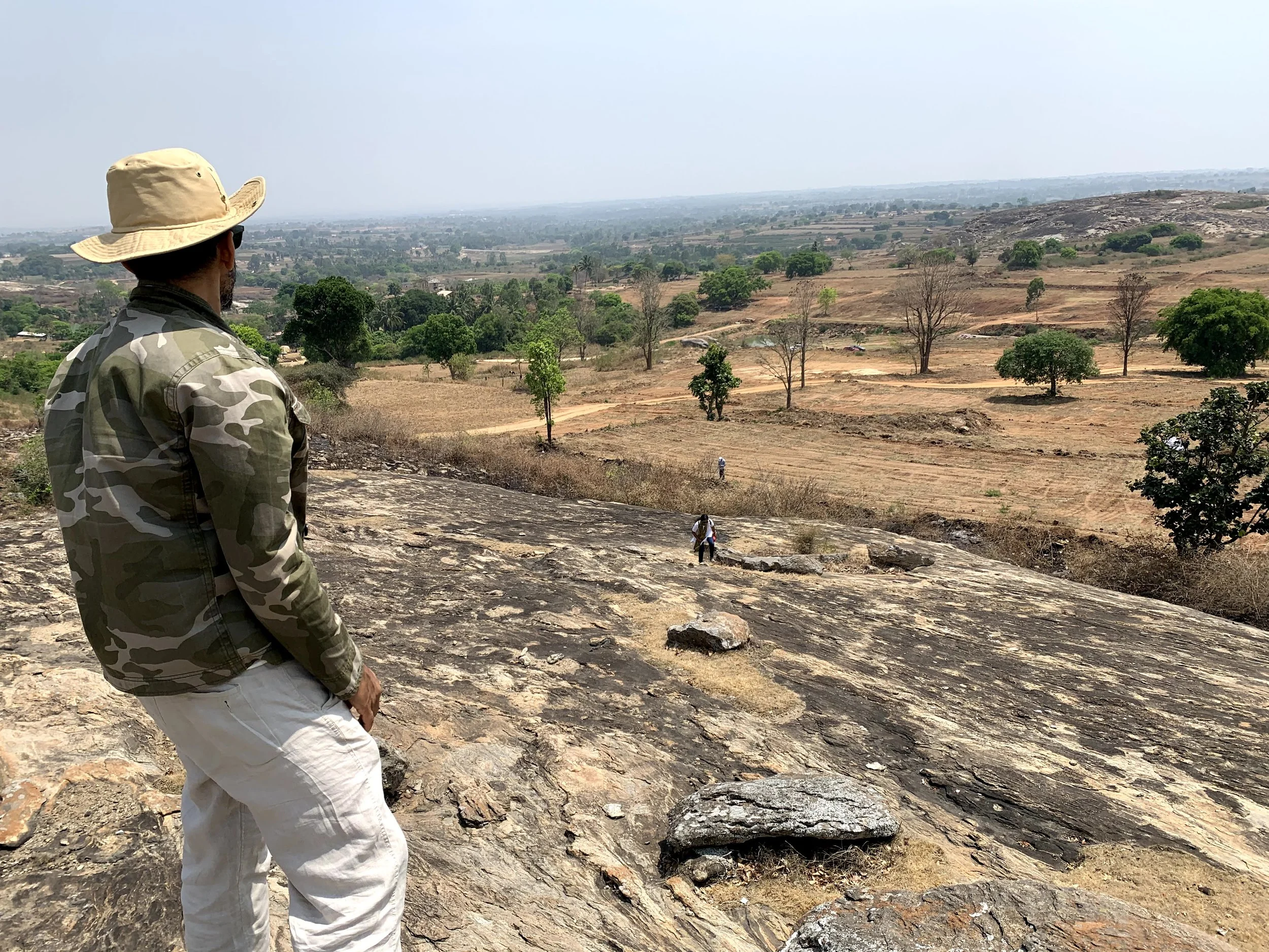 Site view from rock outcrop (Photo by client)
