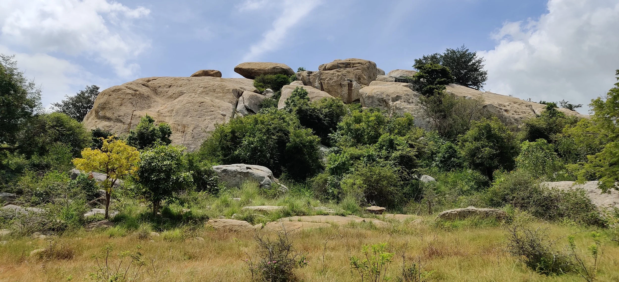 Rocky hill post-monsoons